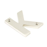 From The Anvil - Polished Nickel Letter K | Sku. 90303K | Trade Door Handles.