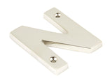 From The Anvil - Polished Nickel Letter N | Sku. 90303N | Trade Door Handles.