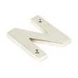 From The Anvil - Polished Nickel Letter N | Sku. 90303N | Trade Door Handles.