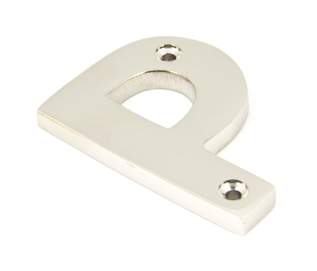 From The Anvil - Polished Nickel Letter P | Sku. 90303P | Trade Door Handles.