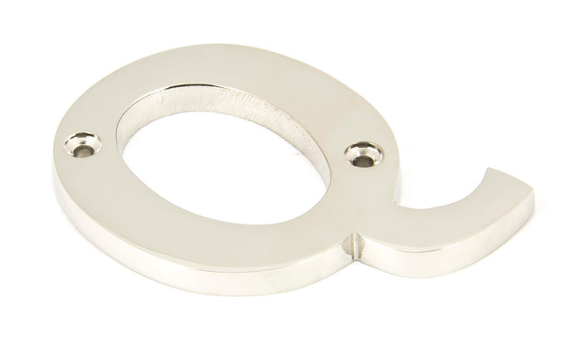 From The Anvil - Polished Nickel Letter Q | Sku. 90303Q | Trade Door Handles.