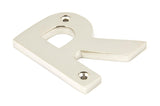 From The Anvil - Polished Nickel Letter R | Sku. 90303R | Trade Door Handles.
