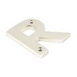 From The Anvil - Polished Nickel Letter R | Sku. 90303R | Trade Door Handles.