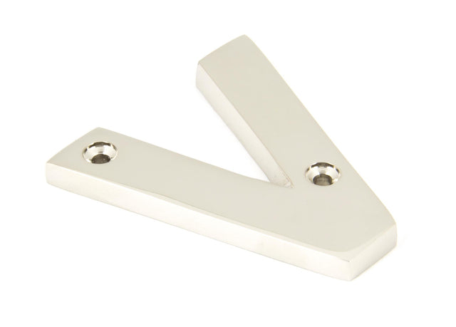 From The Anvil - Polished Nickel Letter V | Sku. 90303V | Trade Door Handles.