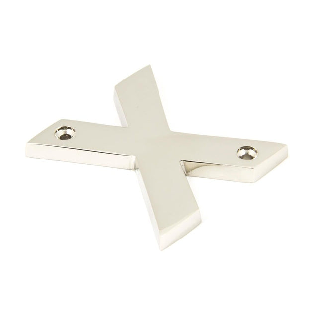 From The Anvil - Polished Nickel Letter X | Sku. 90303X | Trade Door Handles.