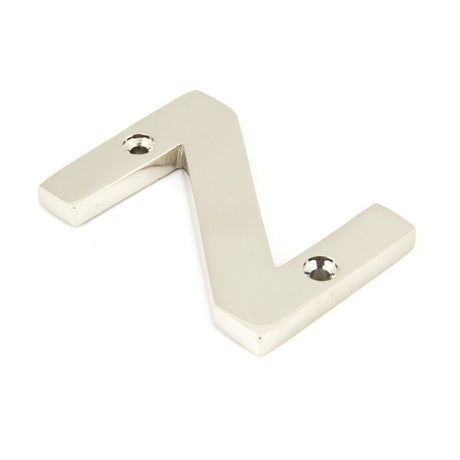 From The Anvil - Polished Nickel Letter Z | Sku. 90303Z | Trade Door Handles.