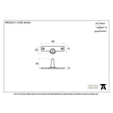 From The Anvil - Polished Nickel Offset Stay Pin | Sku. 90305 | Trade Door Handles.