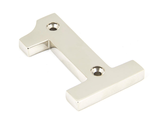 From The Anvil - Polished Nickel Numeral 1 | Sku. 90311 | Trade Door Handles.