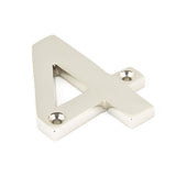 From The Anvil - Polished Nickel Numeral 4 | Sku. 90314 | Trade Door Handles.