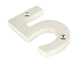 From The Anvil - Polished Nickel Numeral 5 | Sku. 90315 | Trade Door Handles.