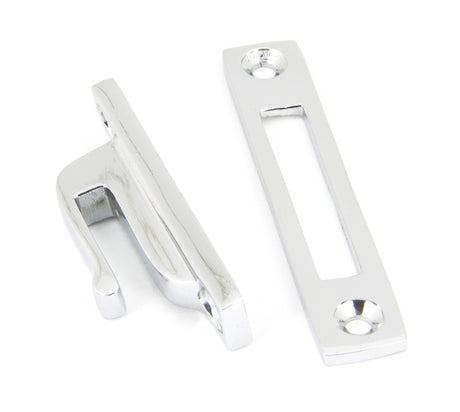 From The Anvil - Polished Chrome Locking Reeded Fastener | Sku. 90329 | Trade Door Handles.