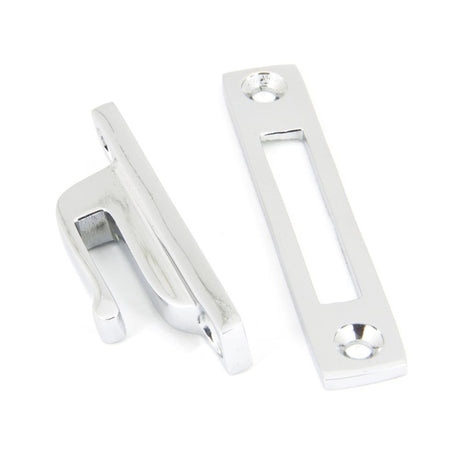 From The Anvil - Polished Chrome Locking Reeded Fastener | Sku. 90329 | Trade Door Handles.