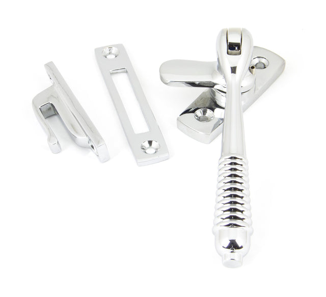 From The Anvil - Polished Chrome Locking Reeded Fastener | Sku. 90329 | Trade Door Handles.