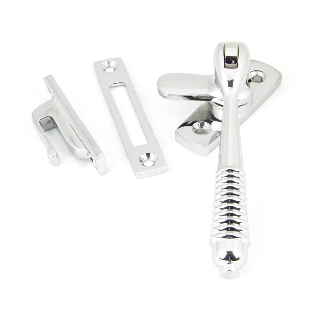 From The Anvil - Polished Chrome Locking Reeded Fastener | Sku. 90329 | Trade Door Handles.
