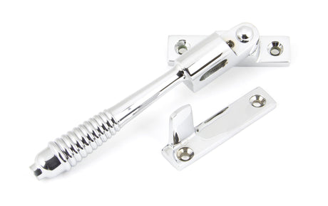 From The Anvil - Polished Chrome Night-Vent Locking Reeded Fastener | Sku. 90330 | Trade Door Handles.