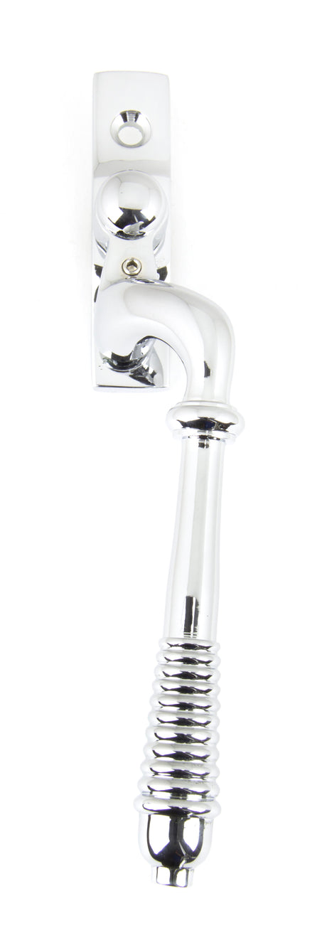 From The Anvil - Polished Chrome Reeded Espag - RH | Sku. 90331 | Trade Door Handles.