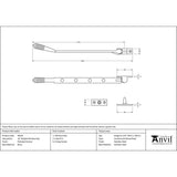 From The Anvil - Polished Chrome 10" Reeded Stay | Sku. 90334 | Trade Door Handles.