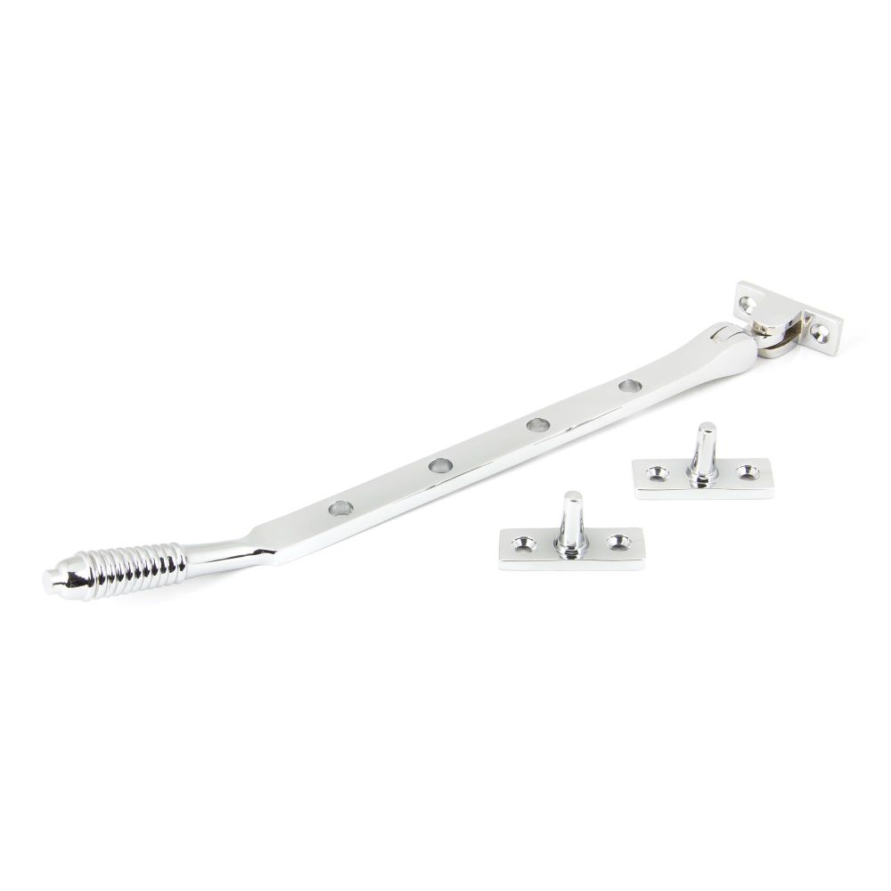 From The Anvil - Polished Chrome 10" Reeded Stay | Sku. 90334 | Trade Door Handles.