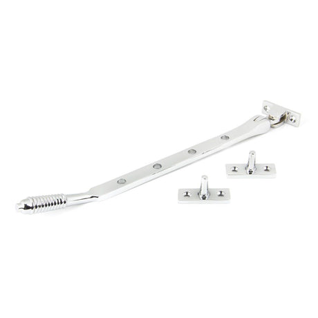 From The Anvil - Polished Chrome 10" Reeded Stay | Sku. 90334 | Trade Door Handles.