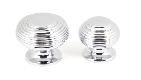 From The Anvil - Polished Chrome Beehive Cabinet Knob 40mm | Sku. 90336 | Trade Door Handles.