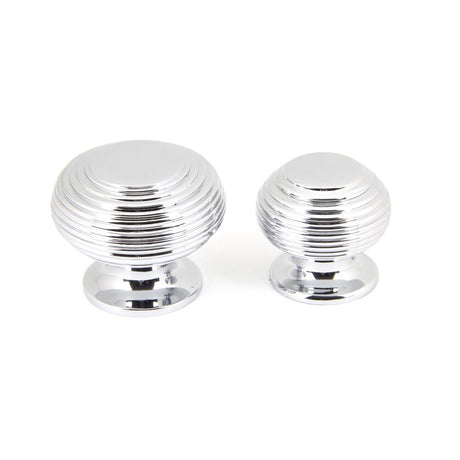 From The Anvil - Polished Chrome Beehive Cabinet Knob 40mm | Sku. 90336 | Trade Door Handles.