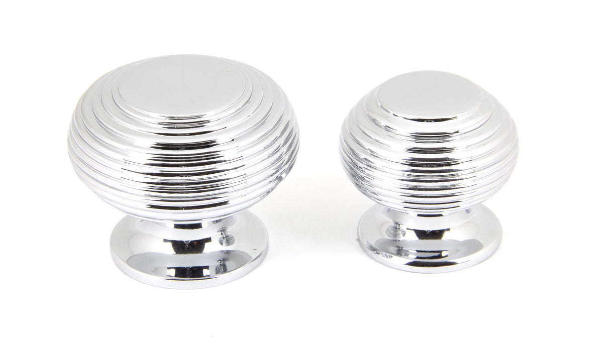 From The Anvil - Polished Chrome Beehive Cabinet Knob 30mm | Sku. 90337 | Trade Door Handles.