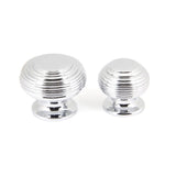 From The Anvil - Polished Chrome Beehive Cabinet Knob 30mm | Sku. 90337 | Trade Door Handles.