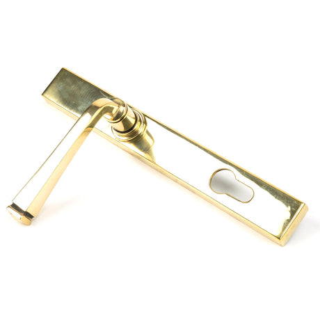 From The Anvil - Aged Brass Avon Slimline Lever Espag. Lock Set | Sku. 90354 | Trade Door Handles.