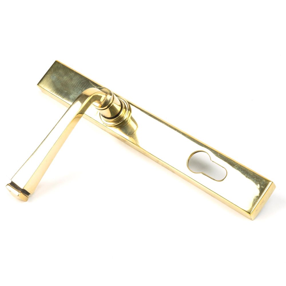 From The Anvil - Aged Brass Avon Slimline Lever Espag. Lock Set | Sku. 90354 | Trade Door Handles.
