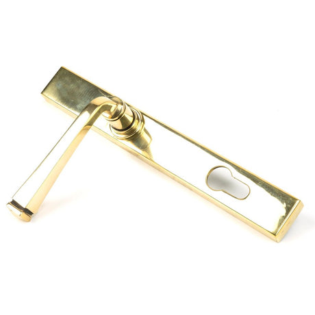 From The Anvil - Aged Brass Avon Slimline Lever Espag. Lock Set | Sku. 90354 | Trade Door Handles.