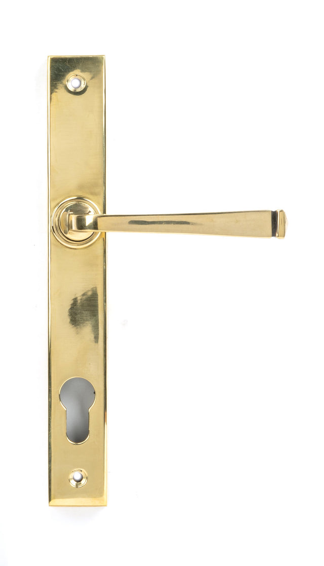 From The Anvil - Aged Brass Avon Slimline Lever Espag. Lock Set | Sku. 90354 | Trade Door Handles.