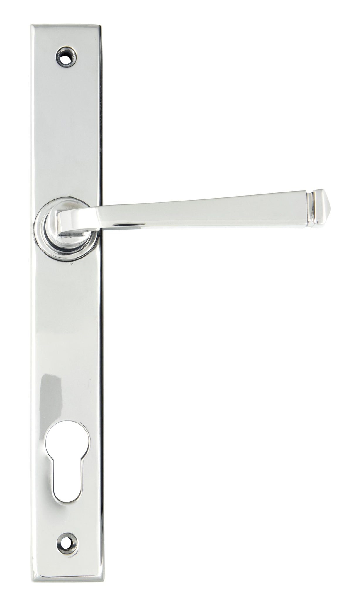 From The Anvil - Polished Chrome Avon Slimline Lever Espag. Lock Set | Sku. 90355 | Trade Door Handles.
