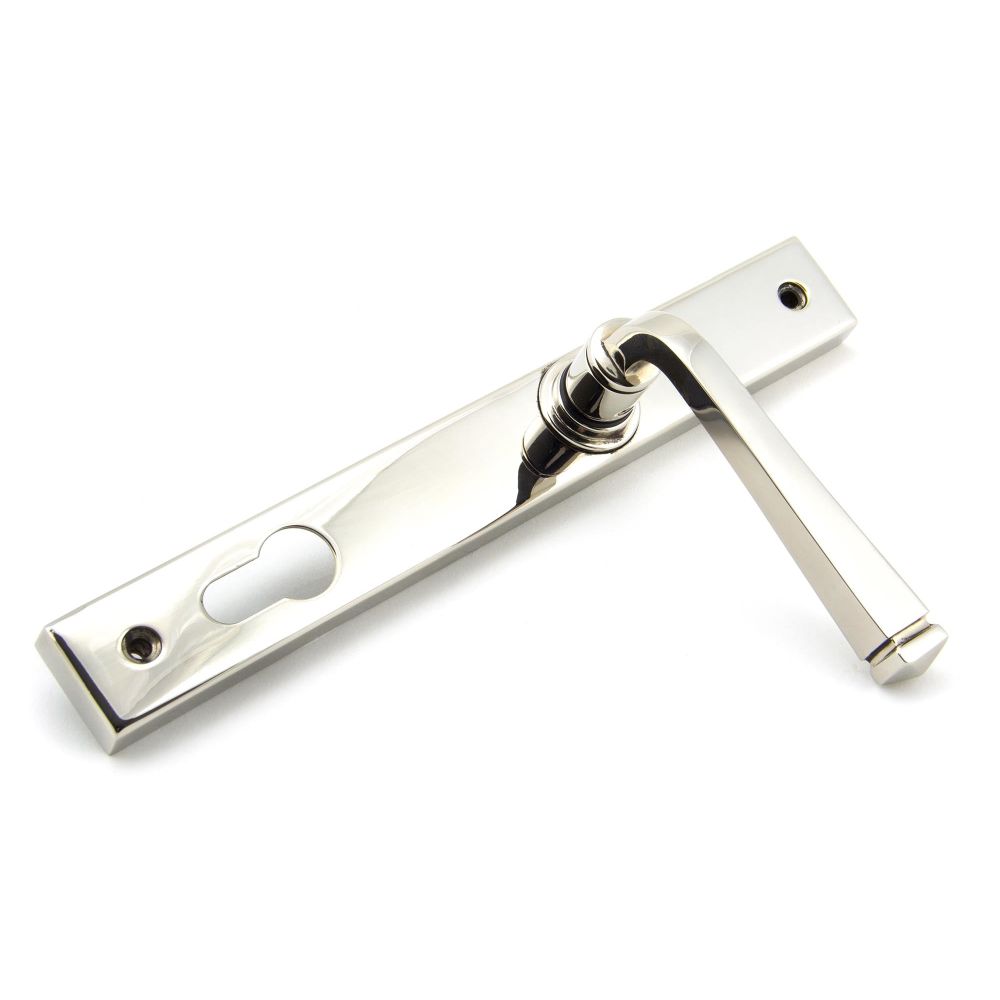 From The Anvil - Polished Nickel Avon Slimline Lever Espag. Lock Set | Sku. 90356 | Trade Door Handles.