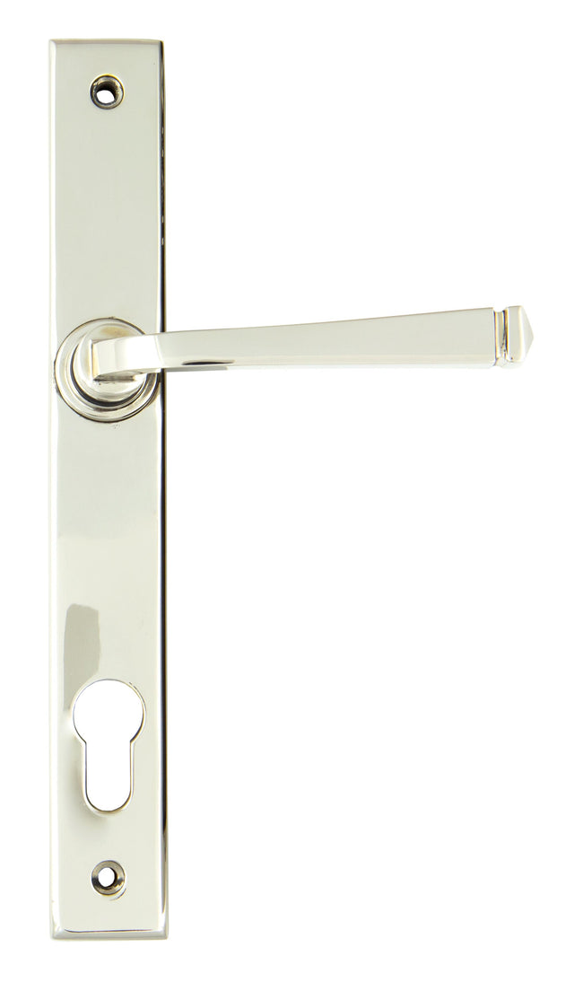 From The Anvil - Polished Nickel Avon Slimline Lever Espag. Lock Set | Sku. 90356 | Trade Door Handles.