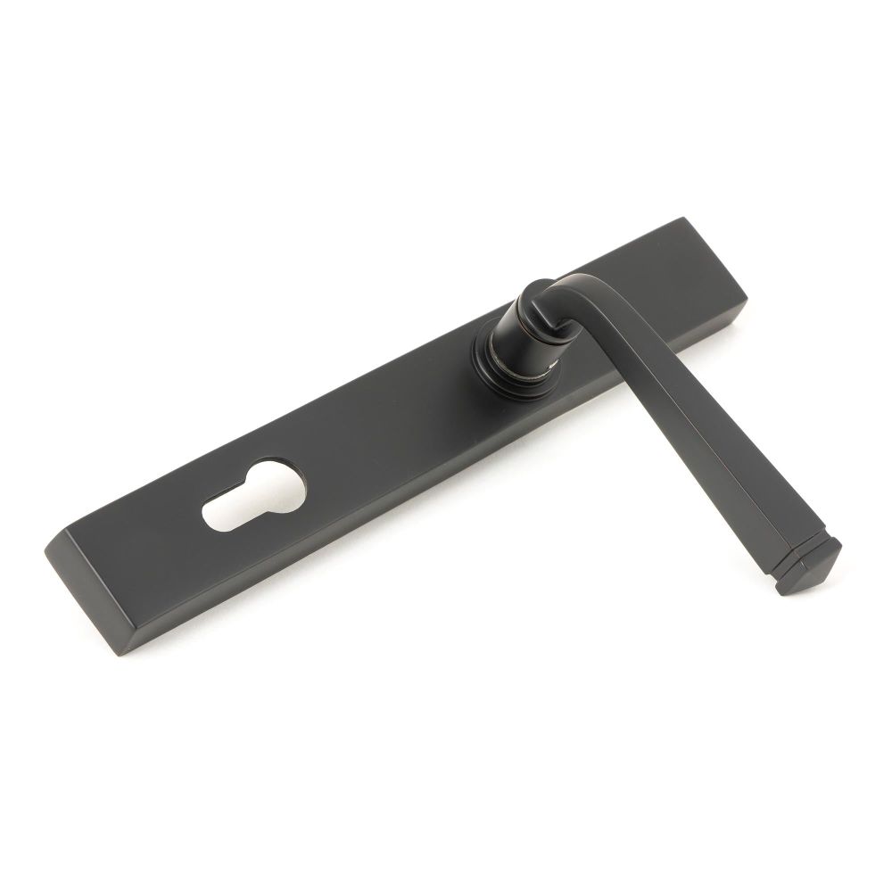 From The Anvil - Aged Bronze Avon Slimline Lever Espag. Lock Set | Sku. 90357 | Trade Door Handles.