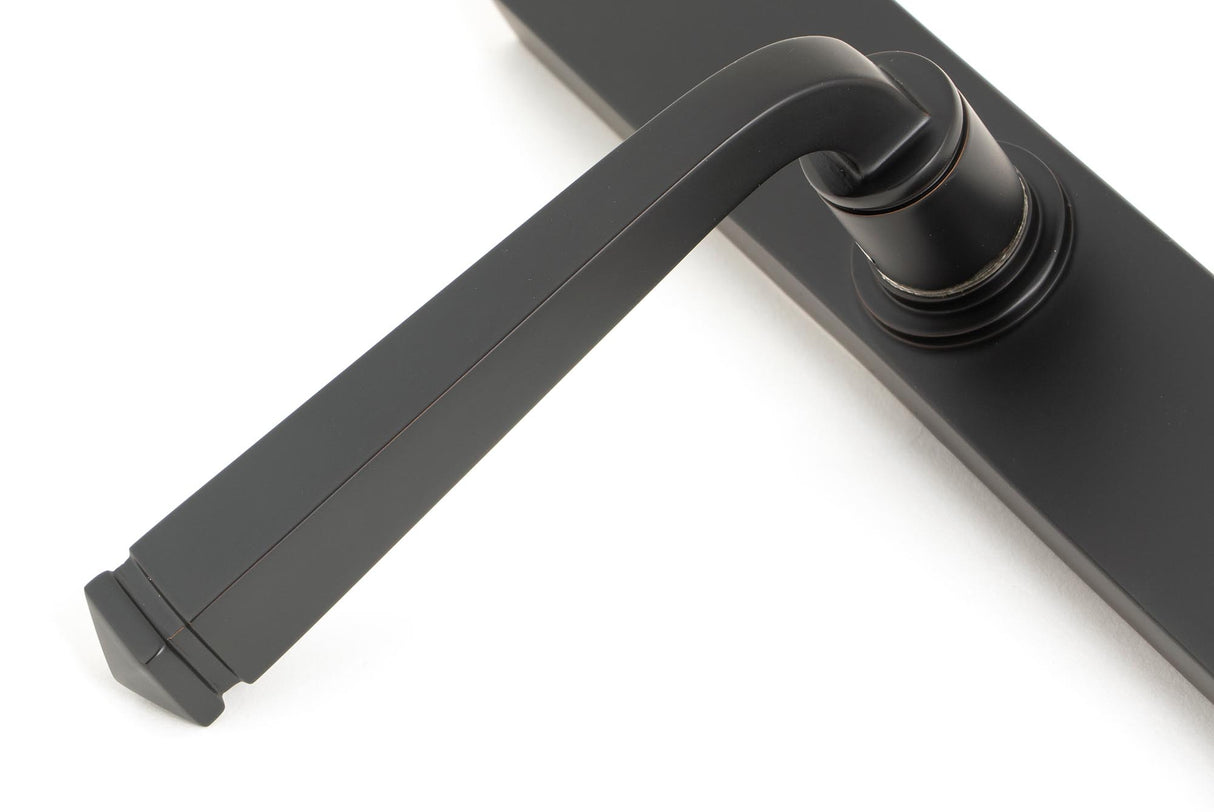 From The Anvil - Aged Bronze Avon Slimline Lever Espag. Lock Set | Sku. 90357 | Trade Door Handles.