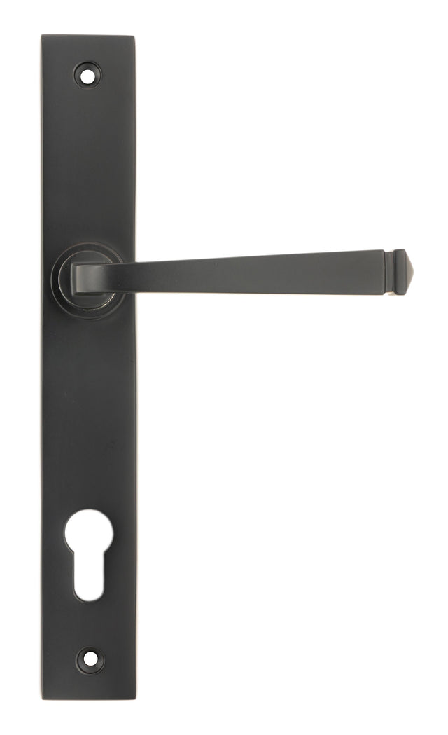 From The Anvil - Aged Bronze Avon Slimline Lever Espag. Lock Set | Sku. 90357 | Trade Door Handles.