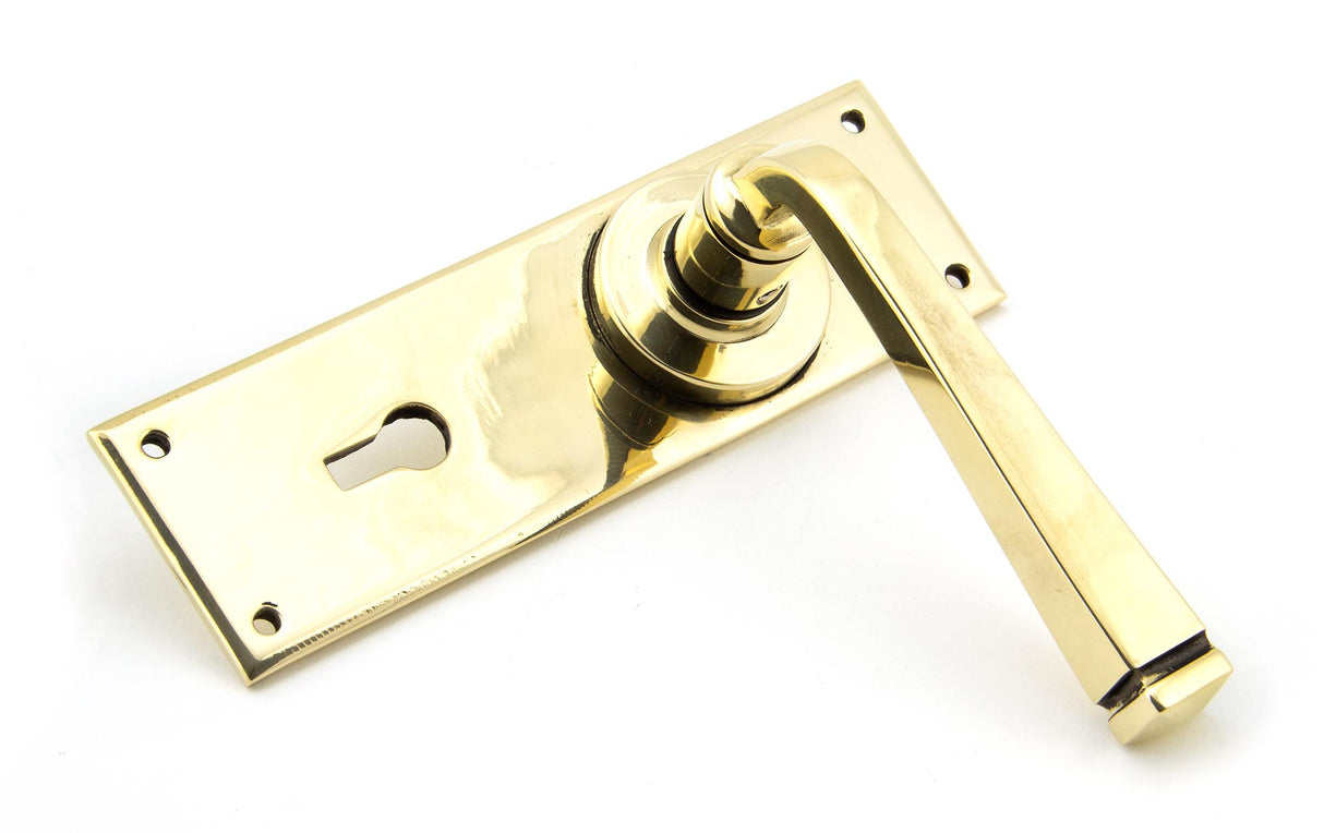 From The Anvil - Aged Brass Avon Lever Lock Set | Sku. 90358 | Trade Door Handles.