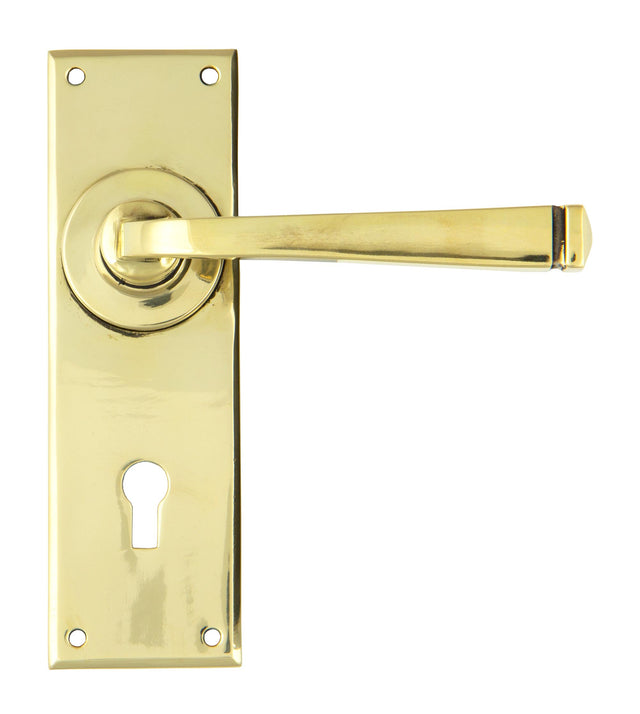 From The Anvil - Aged Brass Avon Lever Lock Set | Sku. 90358 | Trade Door Handles.
