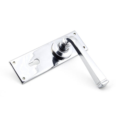From The Anvil - Polished Chrome Avon Lever Lock Set | Sku. 90359 | Trade Door Handles.