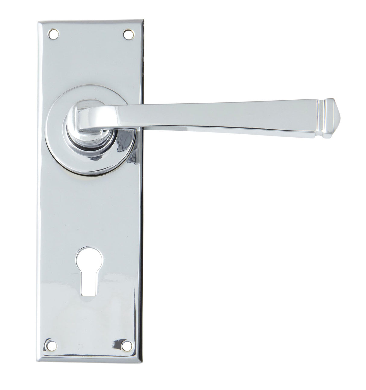 From The Anvil - Polished Chrome Avon Lever Lock Set | Sku. 90359 | Trade Door Handles.