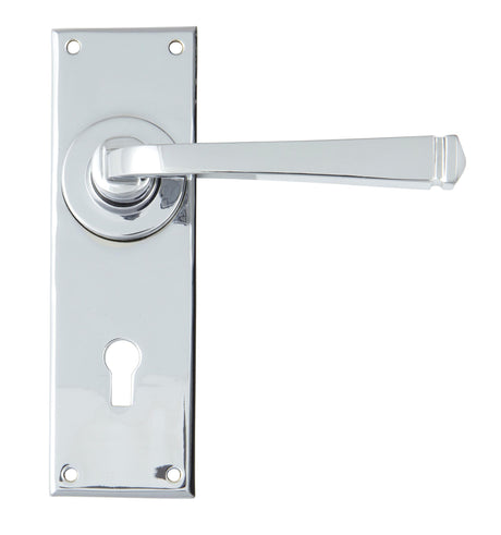 From The Anvil - Polished Chrome Avon Lever Lock Set | Sku. 90359 | Trade Door Handles.