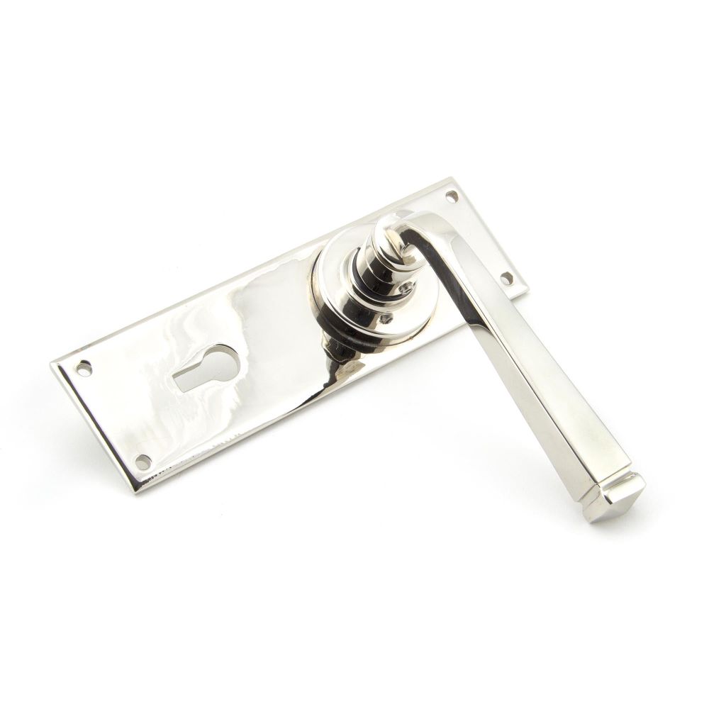 From The Anvil - Polished Nickel Avon Lever Lock Set | Sku. 90360 | Trade Door Handles.