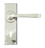 From The Anvil - Polished Nickel Avon Lever Lock Set | Sku. 90360 | Trade Door Handles.