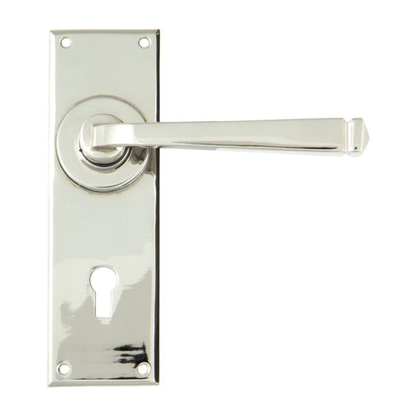 From The Anvil - Polished Nickel Avon Lever Lock Set | Sku. 90360 | Trade Door Handles.