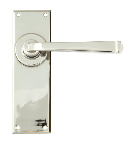 From The Anvil - Polished Nickel Avon Lever Latch Set | Sku. 90364 | Trade Door Handles.