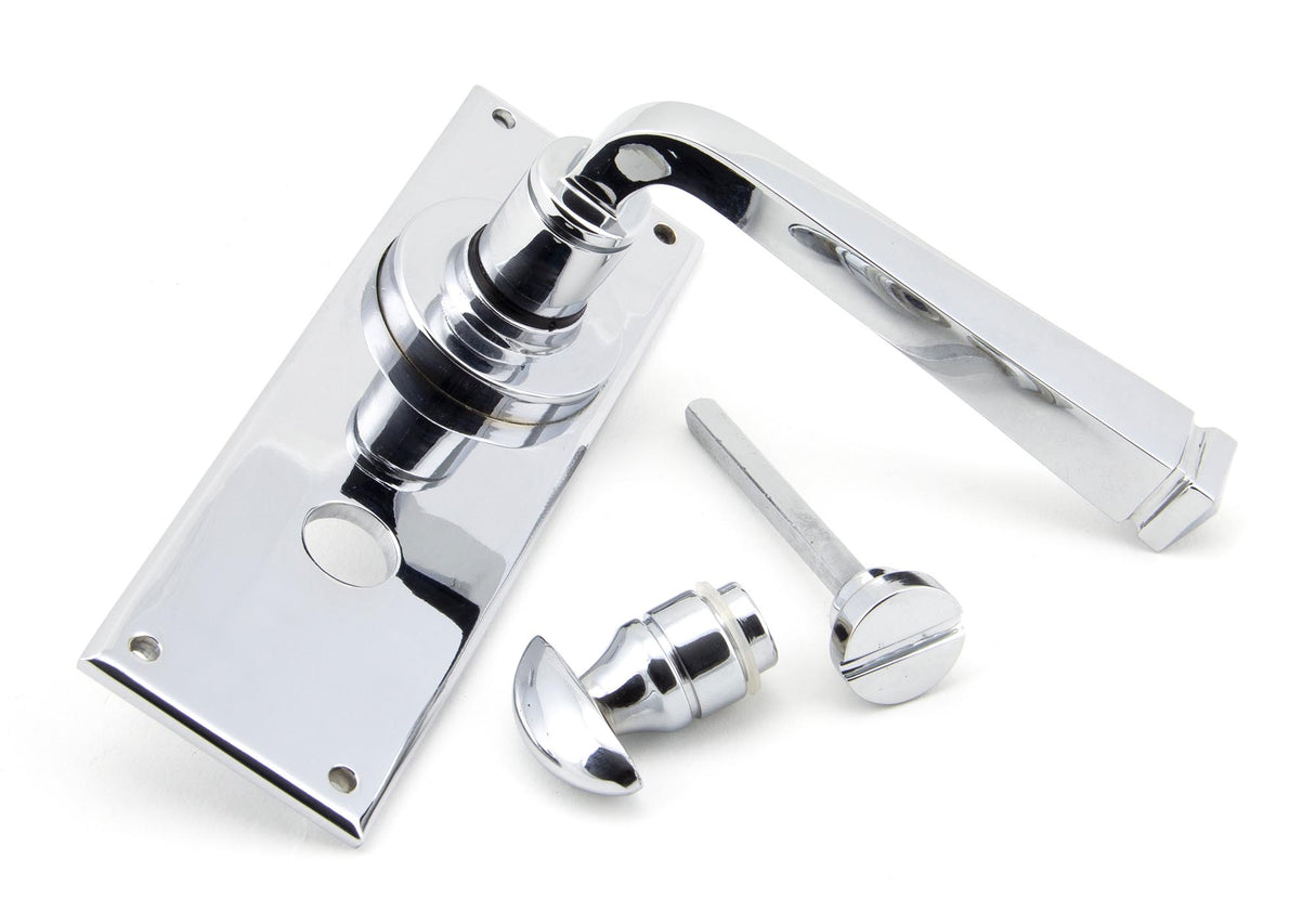 From The Anvil - Polished Chrome Avon Lever Bathroom Set | Sku. 90367 | Trade Door Handles.