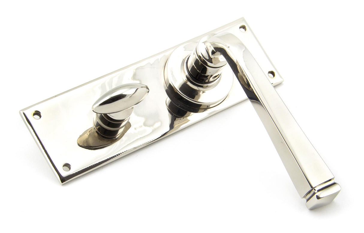 From The Anvil - Polished Nickel Avon Lever Bathroom Set | Sku. 90368 | Trade Door Handles.