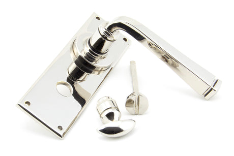 From The Anvil - Polished Nickel Avon Lever Bathroom Set | Sku. 90368 | Trade Door Handles.
