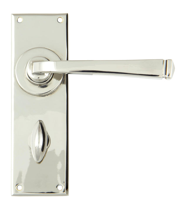 From The Anvil - Polished Nickel Avon Lever Bathroom Set | Sku. 90368 | Trade Door Handles.